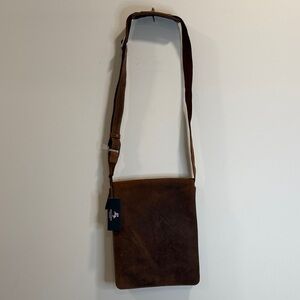 Vintage Leather Messenger Bag for Men